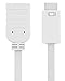 Fosmon Mini DVI Male to HDMI Female Video Adapter Cable AD-MDVI-HDMI - Nickel Plated
