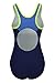 ReliBeauty Womens Hollow Back One Piece Swimsuit Blue, 6-8