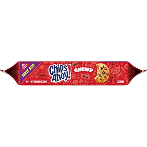 CHIPS AHOY! CHEWY CHOCOLATE CHIP COOKIES, PARTY SIZE, 26 OZ
