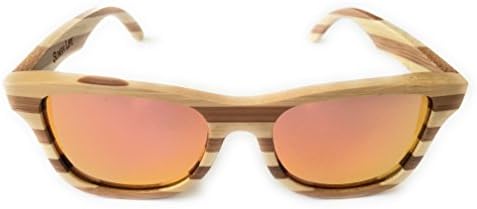 Polarized &amp; Floating Wayfarer Style Two Tone Bamboo Wood Sunglasses | Sunga Life