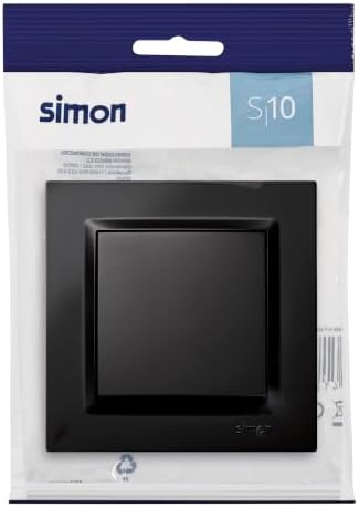 10 Interruptor Conmutador de Pared 230V Negro