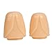 Crazy K&A 2pcs Soft Silicone Glans Sleeve Penis Extender Cock Ring for Male (Nude)