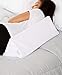 Hermell Foam Bed Wedge Pillow for Side Sleepers (White)