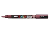 UNI-BALL POSCA MARKER PEN PC-3M - RED WINE - SINGLE PEN