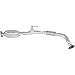 Evan Fischer REPT960303 Silver Powder-Coated Catalytic Converter with Heat Shield