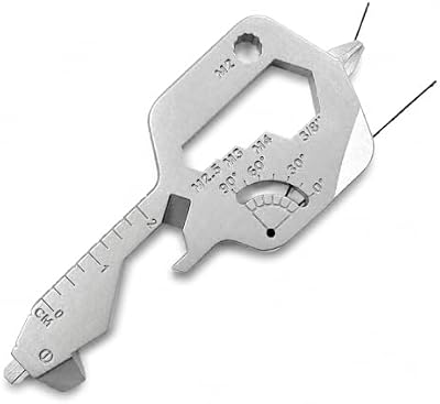 Schlüsselanhänger Multitool, 24-in-1 Wunderkey, Hochwertiger Edelstahl, Tragbares Werkzeug für Outdoor, Camping, Radfahren, Bergsteigen – Kompakt & Vielseitig