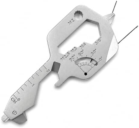 Schlüsselanhänger Multitool, 24-in-1 Wunderkey, Hochwertiger Edelstahl, Tragbares Werkzeug für Outdoor, Camping, Radfahren, Bergsteigen – Kompakt & Vielseitig