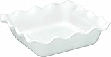 Emile Henry Made In France Flour Ruffled Square Baker