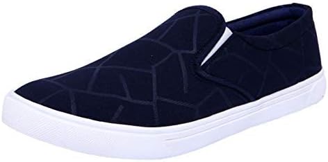 Onbeat Kid's Blue Canvas Loafer