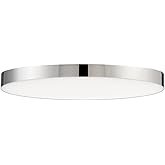 Maxim Lighting 57664WTPC Trim-20W 1 LED Flush Mount-11 Inches Wide by 0.75 inches high, Finish Color: Polished Chrome