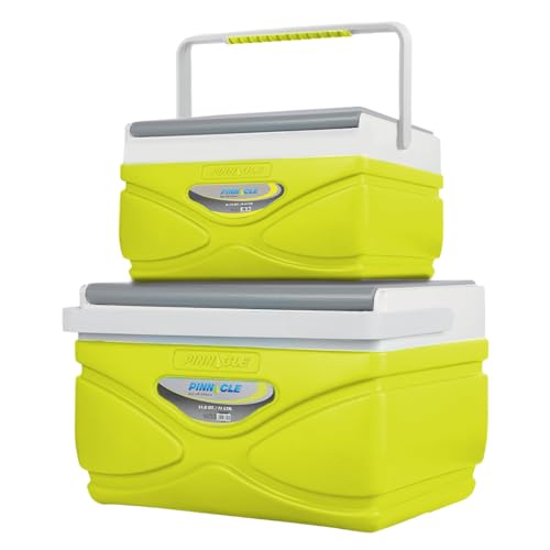 Pinnacle 4,5-11 Liter Isolierte Kühlbox Lunchbox-Set, Tragbarer Camping-/Picknick-Kühler, Hält 48 Stunden Kühl, Mit Eisspeicherung, Robust für Strand,