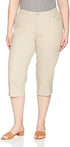 Riders by Lee Indigo Women's Plus Size Comfort Collection L-Pocket Twill Capri