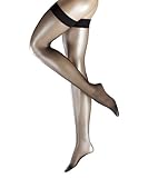 Falke Women's Fond De Poudre Matt Stay Up Thigh High Stocking, Black, Large/10.5-11