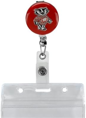 SANDOL University Wisconsin Retractable Badge Reel