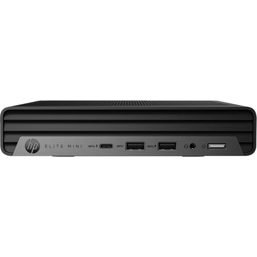 HP Elite Mini G9 Business Desktop Computer, 13th Gen Intel 16-Core i7-13700T, USB-C, Ultra Quite Design, RJ-45, HDMI, Wi-Fi 6, Bluetooth, KB & Mouse, Windows 11 Pro (16GB RAM | 512GB SSD)