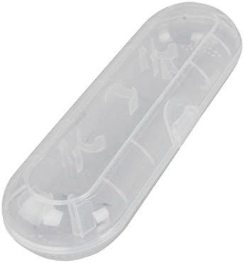 Clear White Color Plastic Travel Case Carrying Cover Storage Bag for Philips Sonicare 2 / 3 Series / HX6211 / HX6631 Power Rechargeable Electric Toothbrush
