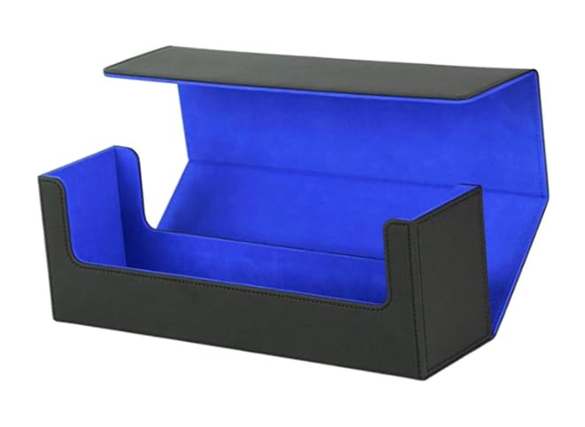 Guardz - Echelon Deck Box - XL Size for 400+ Sleeved Cards with magnetic lid & dividers - Compatible for your trading cards! (Anodic Blue)