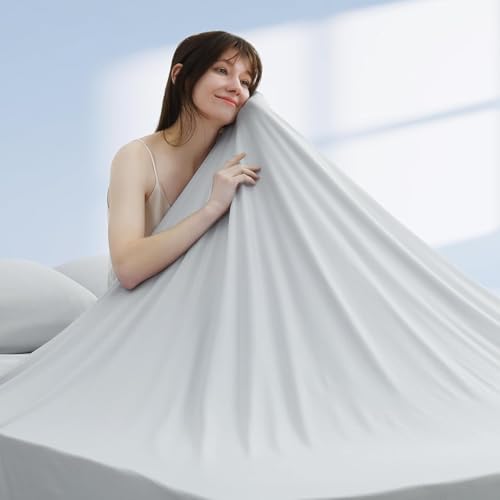 Elegear Cooling Blanket, Arc-Chill 3.0 Summer Blanket Q-Max 0.5 Cooling Sheets for Night Sweats and Hot Sleeper Soft Lightweight Thin Cold Throw for Bed Sofa Chair Travel, Twin/Double, 150x200cm, Gray