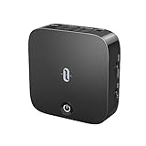 TaoTronics Bluetooth 5.0 Transmitter and Receiver, Digital Optical TOSLINK and 3.5mm Wireless Audio Adapter for TV/Home Stereo System - aptX Low Latency