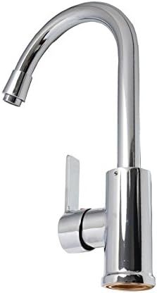 KRUDE Kitchen Sink Faucet, Stainless Steel Pull Down High Arc Deck Mounted Touch On Single Handle Single Hole Basin Mixer Tap, Chrome Finish …