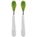 OXO Tot Feeding Spoon Set with Soft Silicone- Green