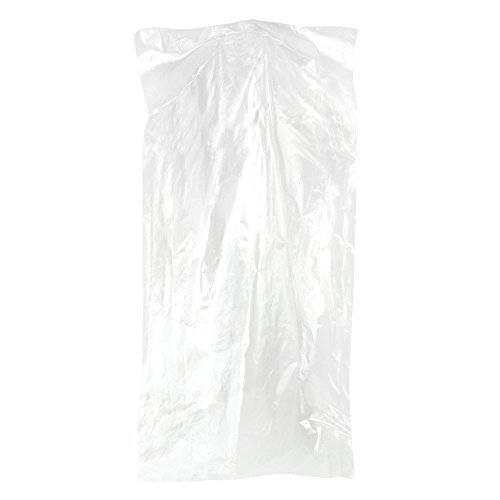 HANGERWORLD 50 Pack of 40inch Clear Plastic Garment Bags for Hanging