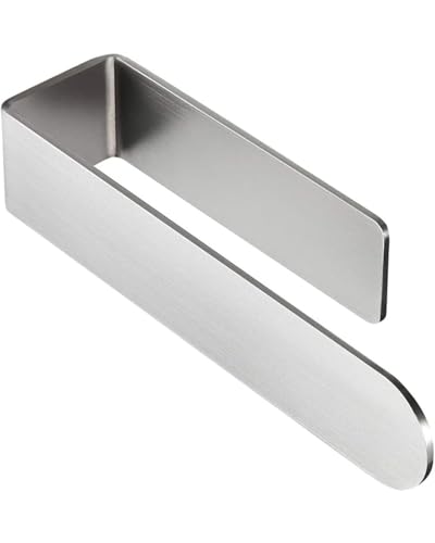 HOLESS - Bathroom Towel Holder - Stainless Steel - Strong 3M Adhesive - No Drilling - Easy to Install - Supports Up to 5 kg - Length 23 cm