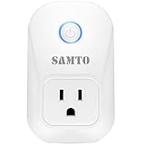 Samto Smart Plug, Wi-Fi Enabled Works with Amazon Alexa ,No Hub Required, Control your Devices from Anywhere, FCC, voice control by Amazon Echo,App control like a Smart Switch On / Off / Timing