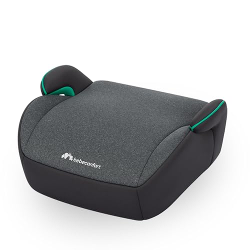 Manga i-Safe Asiento Elevador Coche, 6-12 Años, 125-150 cm, Compacto y Ligero (menos de 1 kg), Fácil Instalación con Cinturón, Acolchado, Tejidos Suaves, Tinted Graphite