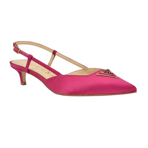 Guess Women's JESSON Pump, Medium Pink Satin 660, 9.5
