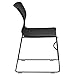 Flash Furniture HERCULES Series 661 lb. Capacity Black Full Back Stack Chair with Black Powder Coated Frame