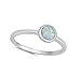 CHOOSE YOUR COLOR Sterling Silver Round Ring