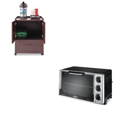 KITDLORO2058VRT50119 - Value Kit - Vertiflex Mobile Deluxe Coffee Bar (VRT50119) and Delonghi Convection Oven w/Rotisserie (DLORO2058)