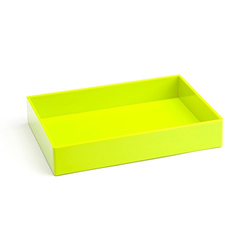 Poppin Medium Accessory Tray, Lime Green