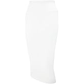 Tapata Women's Office Work Pencil Skirt Stretch High Waist Below Knee Bodycon for Business Casual