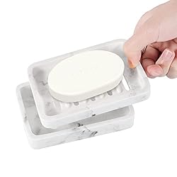 Luxspire Soap Dish Tray, Double Layer