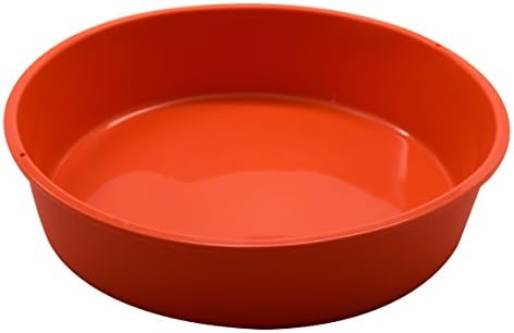 Marathon Housewares KW200014OR Premium Silicone Round Cake Pans, Orange