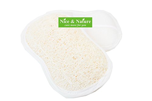 2 Exfoliating Loofah Pads for Bath, Loofah Pads for Spa and Shower, Naturally Anti-aging Most Effective Skin Firming, Cleaning and Skin Rejuvenation, Remove Stubborn Dirt and Stimulate Blood Flow - Thumbnail 2