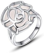 Silver Shoppee 'Impeccable soul' High Quality Opal Sterling Silver Ring For Girls and Women