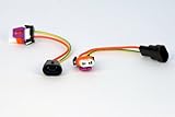Halo Automotive WH9005 Plug and Play Upgrade Wire Harness for 9005 Bulb - Twin Pack