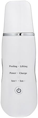 Skin Scrubber,ETTG Mini Ultrasonic Skin Scrubber Spatula &amp; Infusion Exfoliation Extractions Skin Rejuvenation Anti-Age Device Cordless/Chargeable(White)