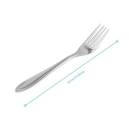 image for Royal 12-Piece Mini Dessert Forks Set - 18/10 Stainless Steel, 6.0
