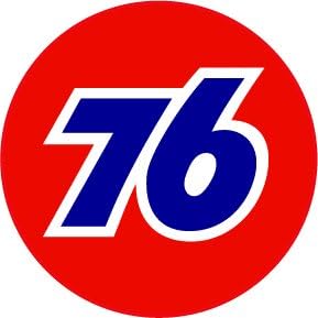 Union 76 Gasoline Decal is 5" in Size with in The United States