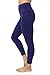 90 Degree By Reflex Womens High Waisted Leggings Capri Workout Yoga Pants-Electric Navy-L