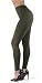 SATINA High Waisted Ultra Soft Full Length Leggings | 1" Waistband | 22 Colors | One Size & Plus Size (One Size, Olive) primary