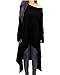 ZANZEA Women's Casual Irregular Hem High Low Long Sleeve Loose Hoodie Sweatshirt Dress Pullover Tops