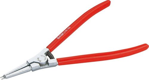 Sam Outillage Exterior Circlip Pliers with Straight Tips, Matt Chrome-Plated, Various Models Available 19510A Rouge;chromée