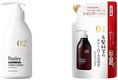 Amazon セット買い ボズレー プロフェッショナル コンディショナー 360ml プロフェッショナル シャンプー 詰め替え 300ml ボズレー Bosley 育毛 養毛用コンディショナー 通販