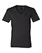 Canvas Unisex stylish Deep V-Neck jersey - BLACK - Large
