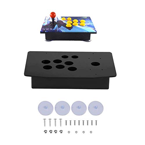 Hztyyier DIY Panel Acrylic Inclined+Joystick Case Replacement for Game, Acrylic Panel and Case DIY Set Kits Replacement